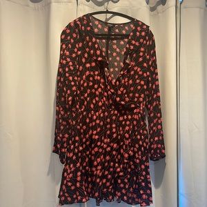 Express faux wrap dress